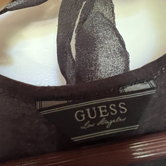 Guess Black Halter Bodycon Dress – Sequin Embellished – Size S - Picture 4 of 5